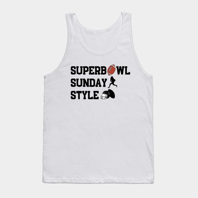 Superbowl Tank Top by NomiCrafts